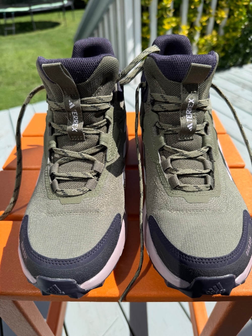 adidas Women's Terrex Anylander Mid RAIN.RDY Hiking Boots - Size 8